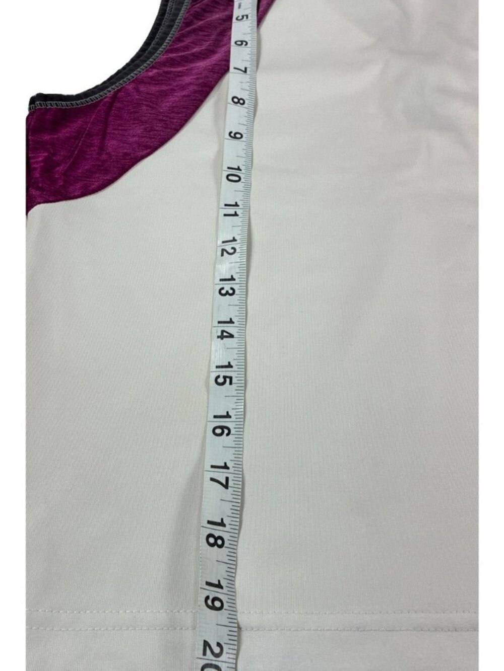 Tail Tech Womens M Sleeveless Quarter Zip Golf Polo Shirt White Purple Medium - Picture 8 of 9